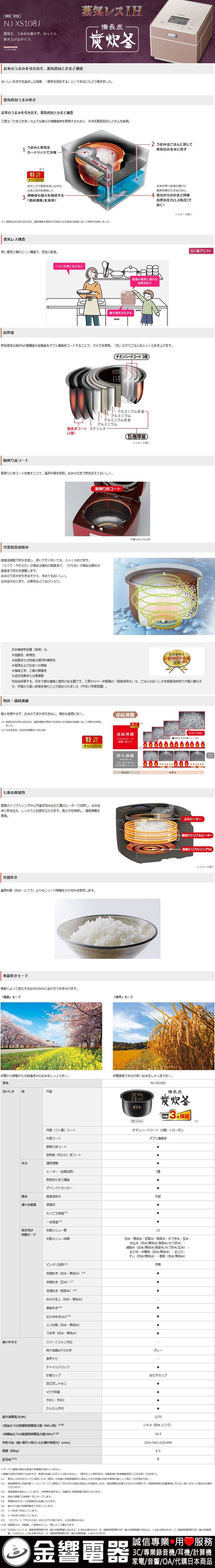 未使用品】 MITSUBISHI NJ-XS108J-P