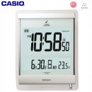 已完售,CASIO ISD-100J-7JF(日本國內款):::溫度顯示數字型電波音樂掛鐘/座鐘兩用(日本電波接收),TIME SHIFT功能