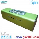 已完售,Ndevr SP-JH-03/G綠色(公司貨):::iSpirit攜帶型時尚音樂播放器+micro SD卡+LINE IN+USB+喇叭,iPod/iPhone對應