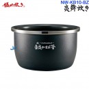 已完售,ZOJIRUSHI NW-KB10-BZ黒漆(日本國內款):::2019年最新,日本製,象印壓力IH電子鍋,5.5合炊き,6人份,炎舞炊き,豪炎かまど釜,NWKB10