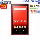 SONY NW-A106HN/R紅色(公司貨):::Walkman,Hi-Res,高音質隨身數位播放器,Android,32GB,microSD,附入耳式耳機,刷卡或3期,NWA106HN