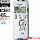 已完售,SANYO ICR-PS004M(S):::SANYO PCM數位錄音筆(插SD卡)