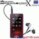 已完售,SONY NW-X1050/R:::觸控螢幕數位隨身聽(16G)日本國內款
