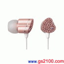 ELECOM EHP-AIN30PPN:::EAR DROPS高傳真內耳塞式耳機(長線)女性專用,刷卡不加價或3期零利率(免運費商品)