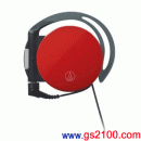 已完售,audio-technica ATH-EQ600/RD紅色:::單邊收線耳掛式立體耳機