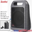 已完售,Sanha JLH-202D-T(公司貨):::山和牌攜帶式無線擴音機,附WM-209腰掛式發射器,領夾麥克風,充電,刷卡不加價或3期零利率,JLH202DT